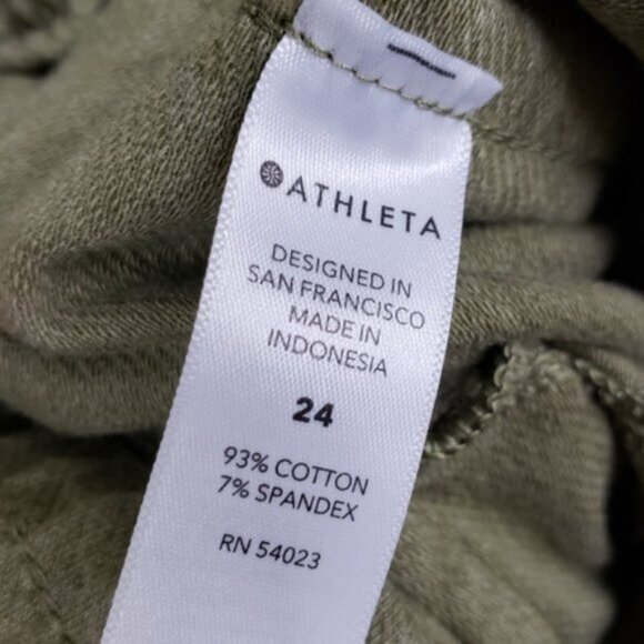 Athleta Farallon Heathered Wide Crop Pants Shadow Olive Heather Plus size 24 - Picture 7 of 12